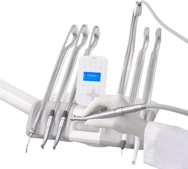 A-dec 500 dental delivery system with integrated dental instruments 