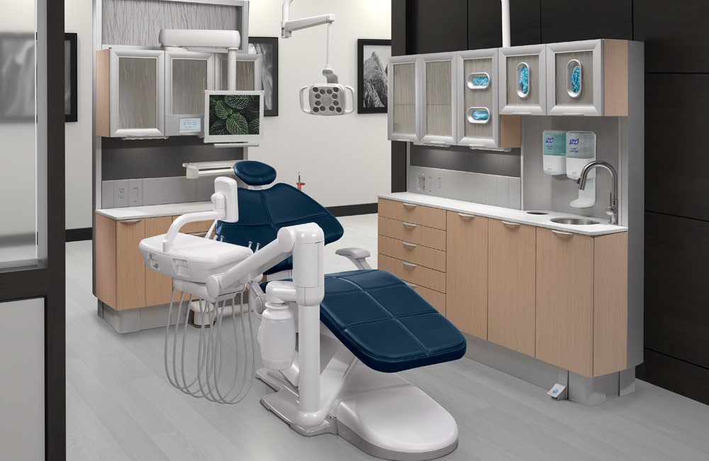 A-dec 500 dental chair and dental delivery system 